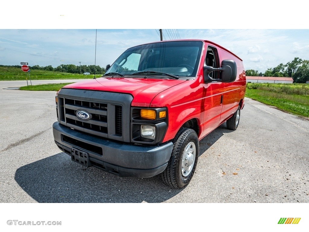 Vermillion Red 2014 Ford E-Series Van E350 Cargo Van Exterior Photo #146424628