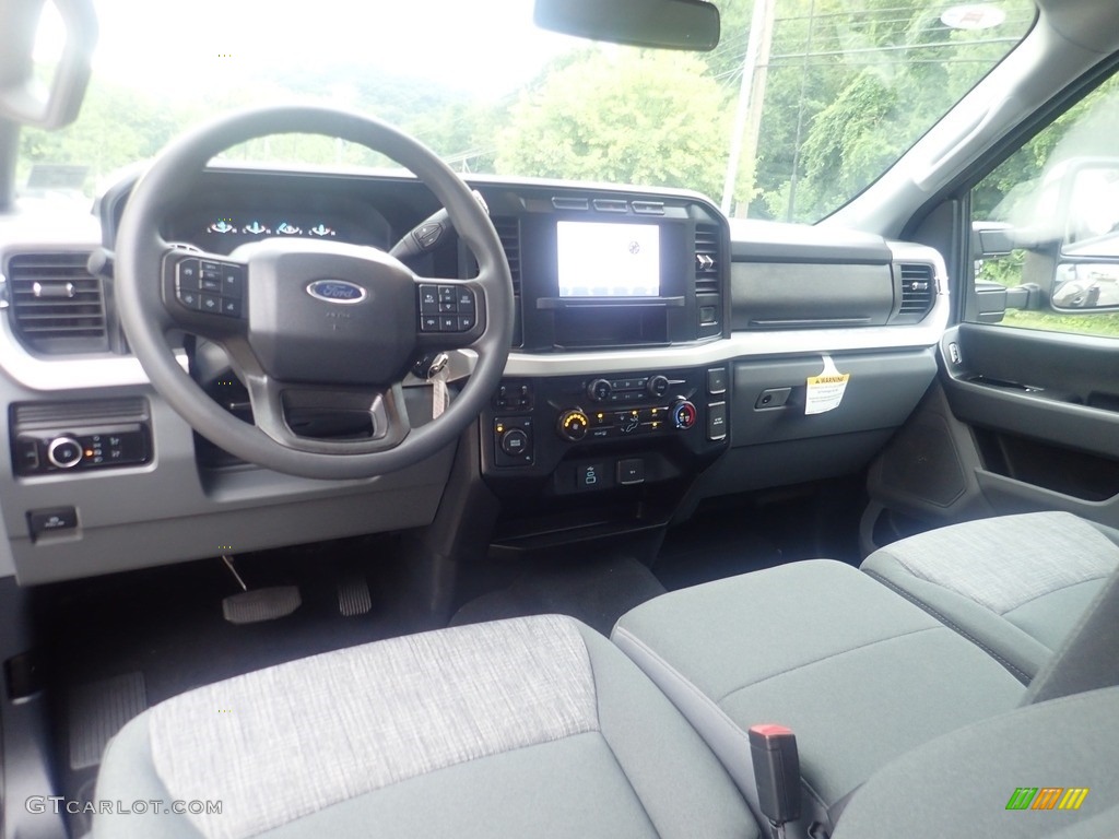 2023 F350 Super Duty XLT Crew Cab 4x4 - Stone Gray Metallic / Medium Dark Slate photo #19
