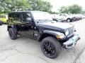 Black 2024 Jeep Wrangler 4-Door Sahara 4xe Hybrid Exterior