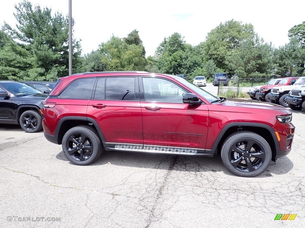 Velvet Red Pearl 2023 Jeep Grand Cherokee Altitude 4x4 Exterior Photo #146425238