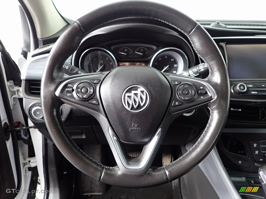 2019 Buick Envision Essence Dark Galvanized Steering Wheel Photo #146425894