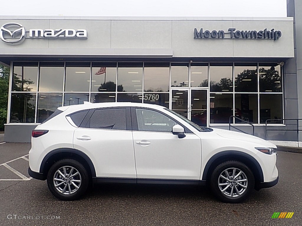 2023 CX-5 S Preferred AWD - Rhodium White Metallic / Black photo #1