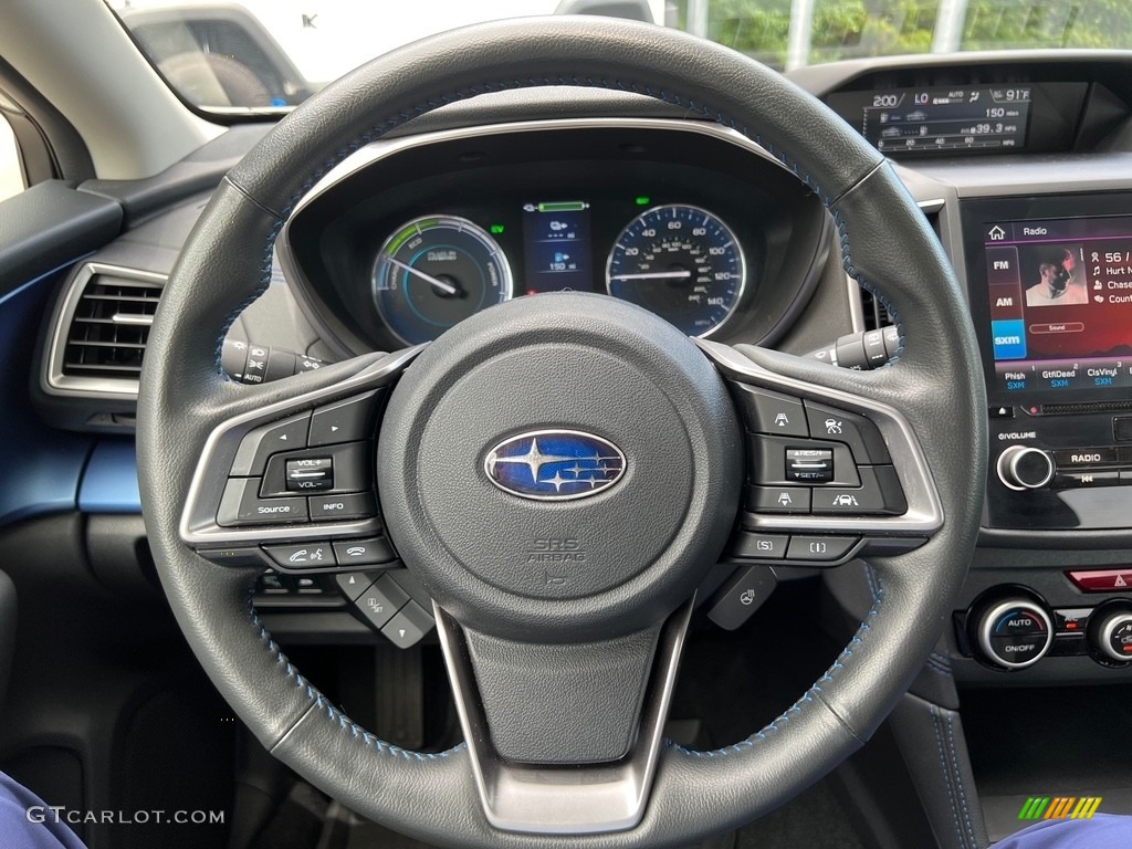 2021 Subaru Crosstrek Hybrid Navy Blue Steering Wheel Photo #146426335