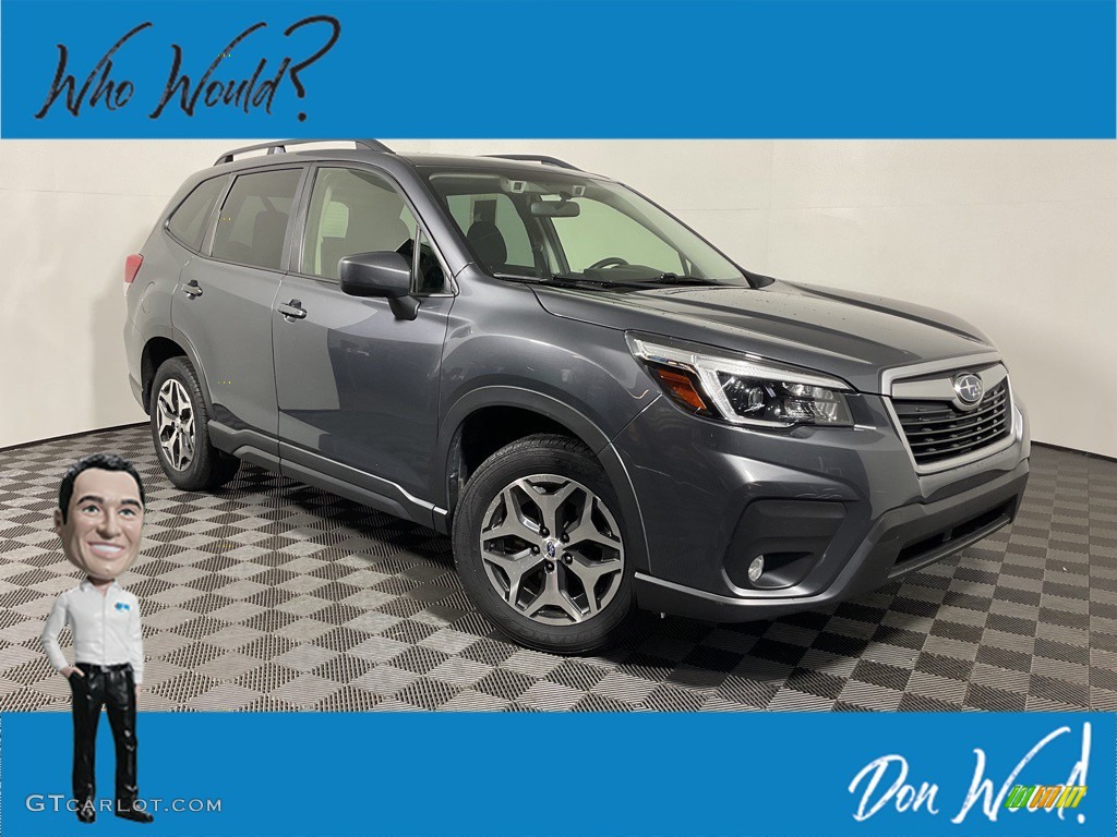 2021 Forester 2.5i Premium - Magnetite Gray Metallic / Black photo #1
