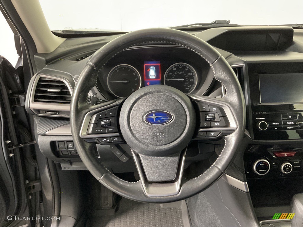 2021 Subaru Forester 2.5i Premium Black Steering Wheel Photo #146426598