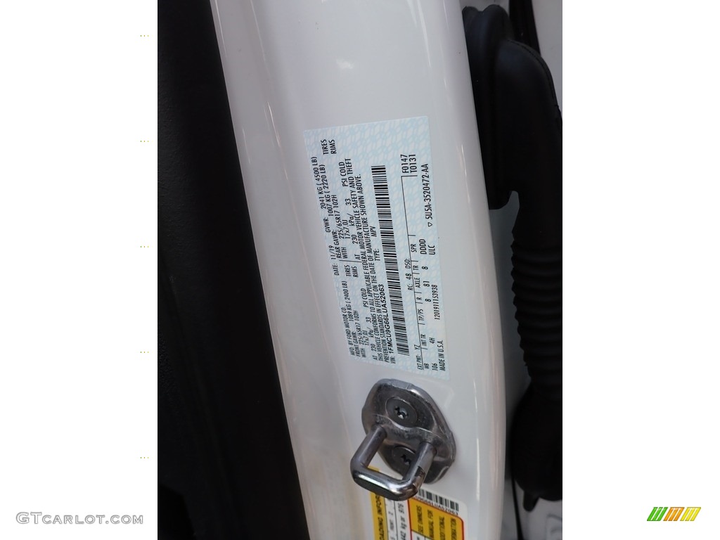 2020 Ford Escape SE 4WD Color Code Photos