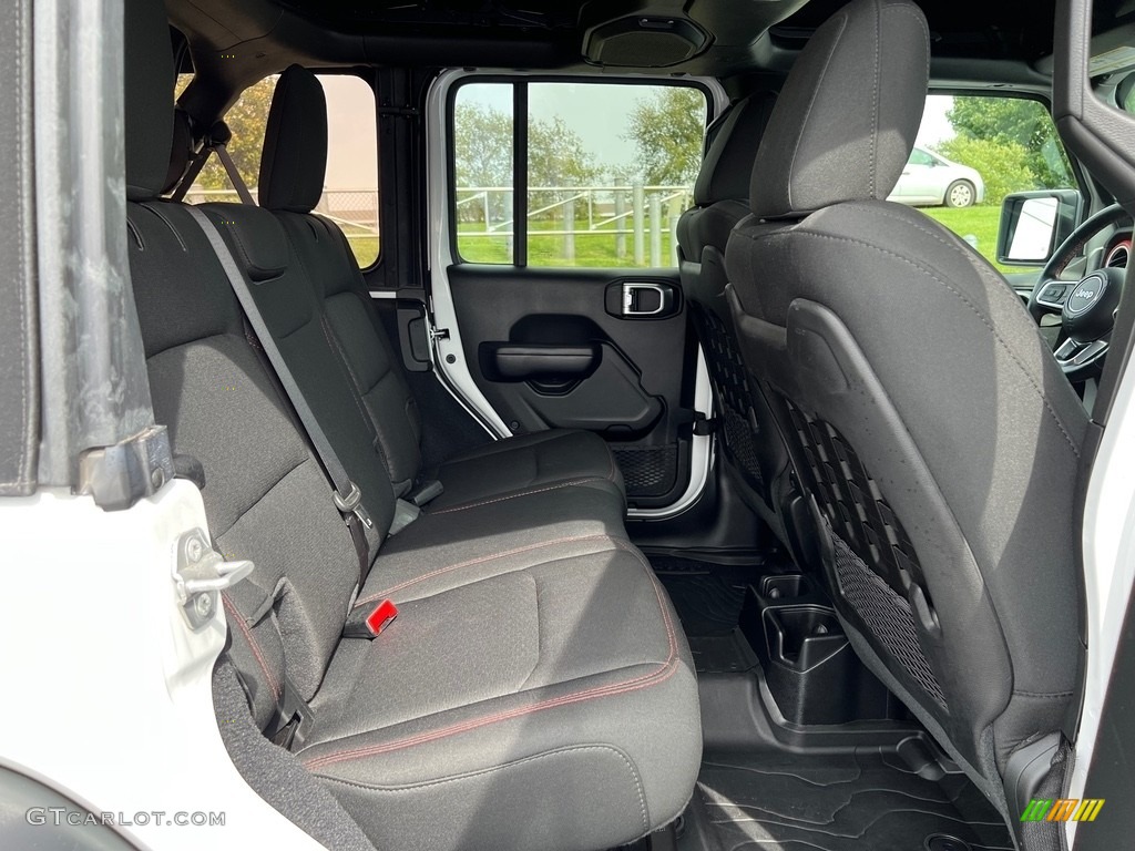 Black Interior 2020 Jeep Wrangler Unlimited Rubicon 4x4 Photo #146427182