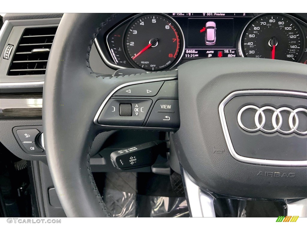 2020 Audi Q5 Premium quattro Black Steering Wheel Photo #146428064