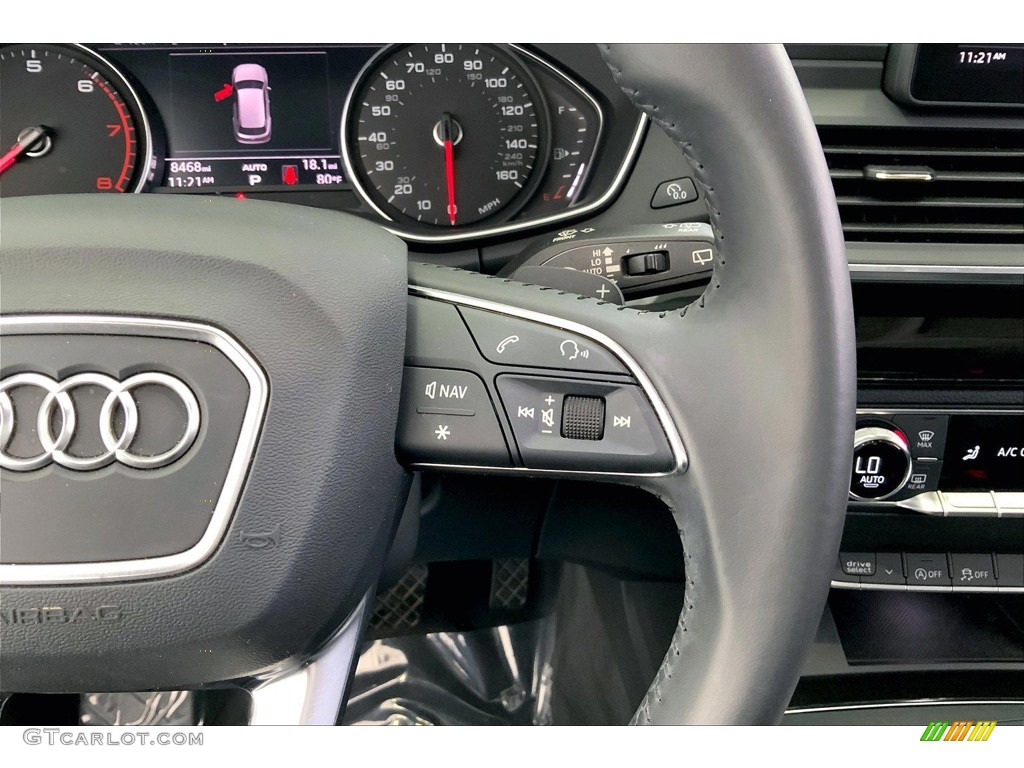 2020 Audi Q5 Premium quattro Black Steering Wheel Photo #146428079