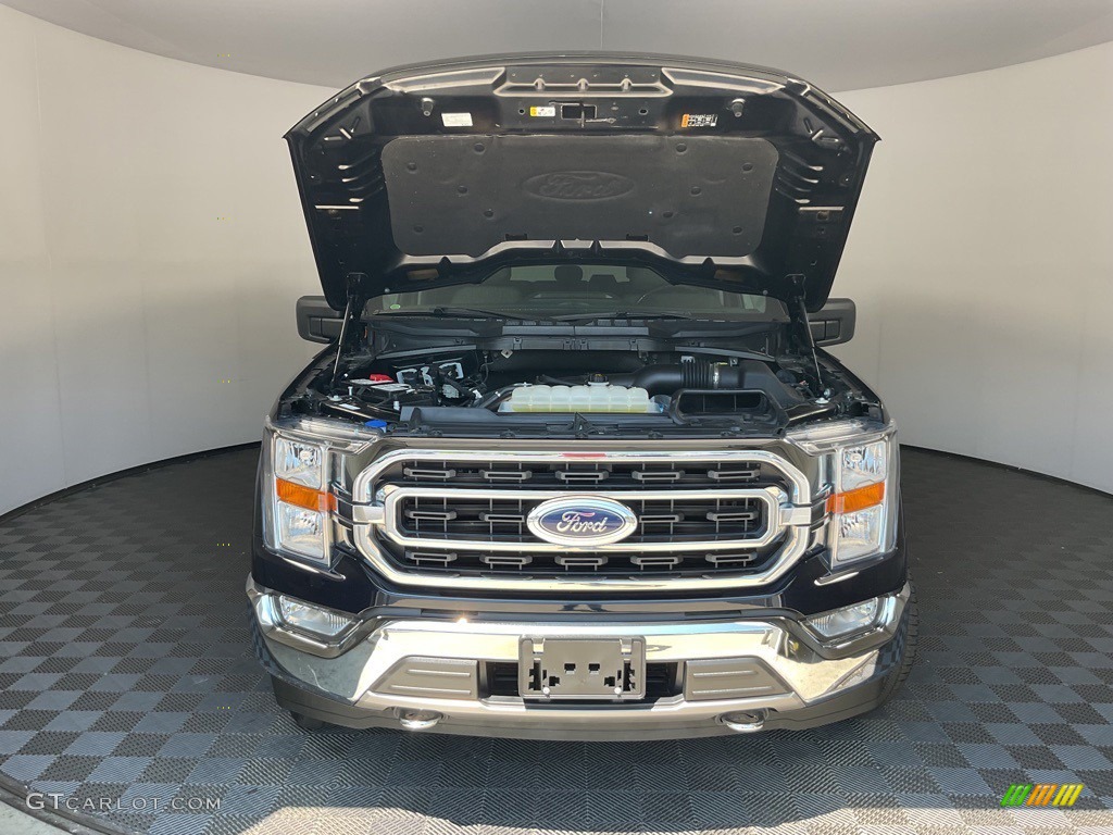2021 F150 XLT SuperCrew 4x4 - Antimatter Blue / Medium Dark Slate photo #7