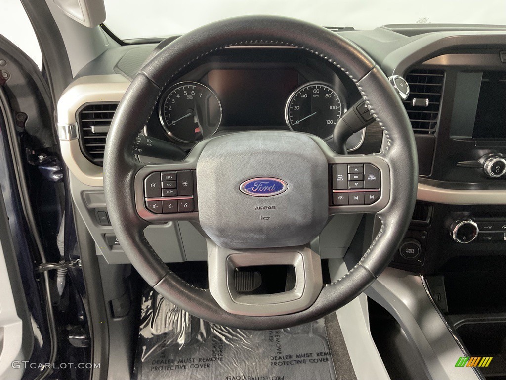 2021 F150 XLT SuperCrew 4x4 - Antimatter Blue / Medium Dark Slate photo #21