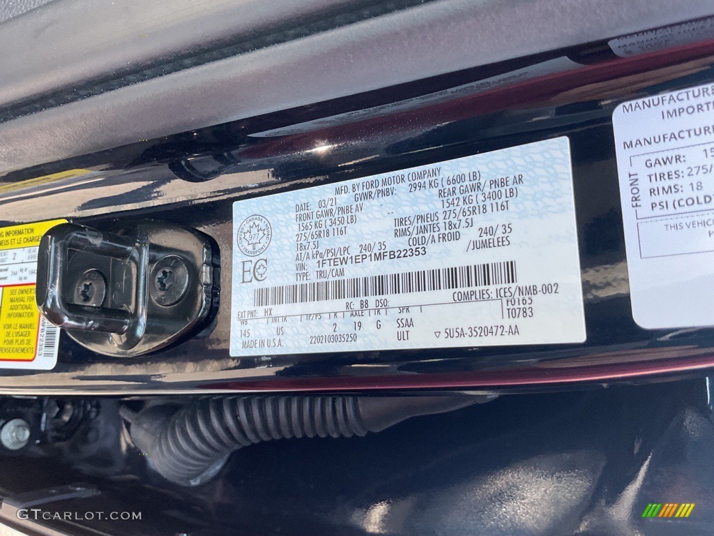 2021 F150 XLT SuperCrew 4x4 - Antimatter Blue / Medium Dark Slate photo #39