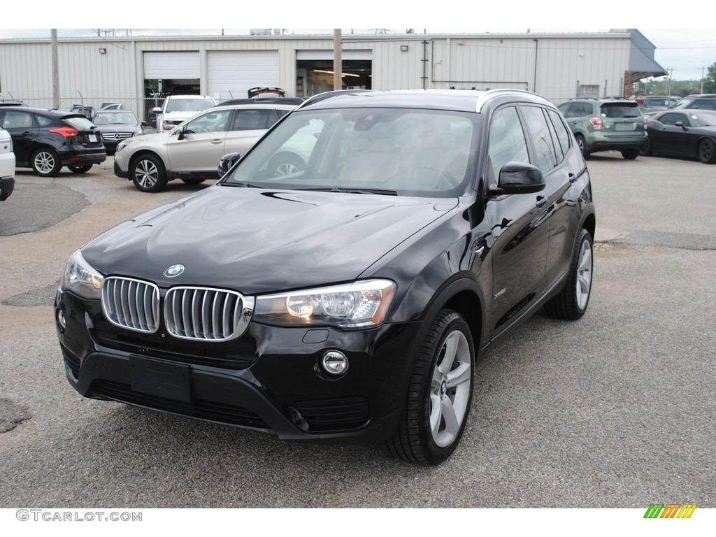2017 X3 xDrive28i - Jet Black / Oyster photo #1