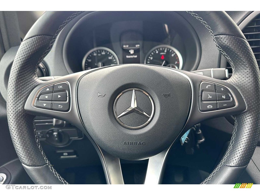 2022 Mercedes-Benz Metris Cargo Van Black Steering Wheel Photo #146429186
