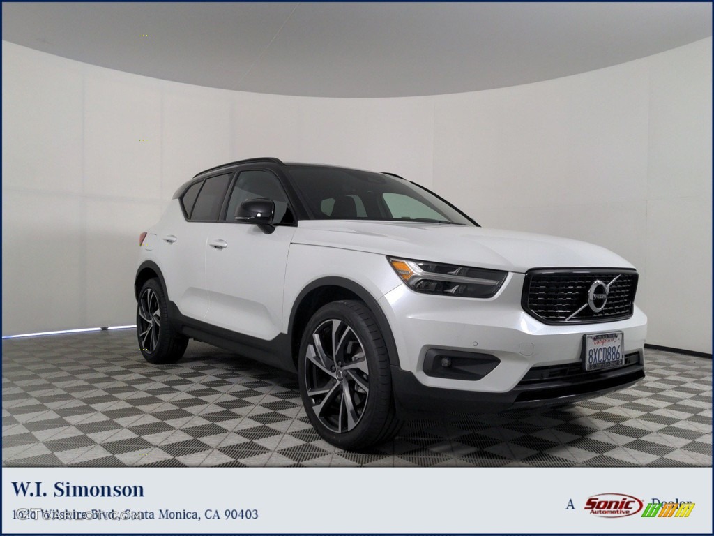 2021 XC40 T5 R-Design AWD - Crystal White Metallic / Charcoal photo #1