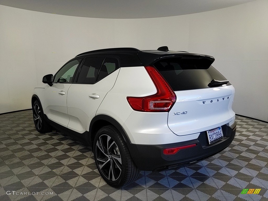 2021 XC40 T5 R-Design AWD - Crystal White Metallic / Charcoal photo #3