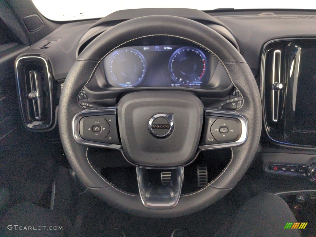 2021 XC40 T5 R-Design AWD - Crystal White Metallic / Charcoal photo #17