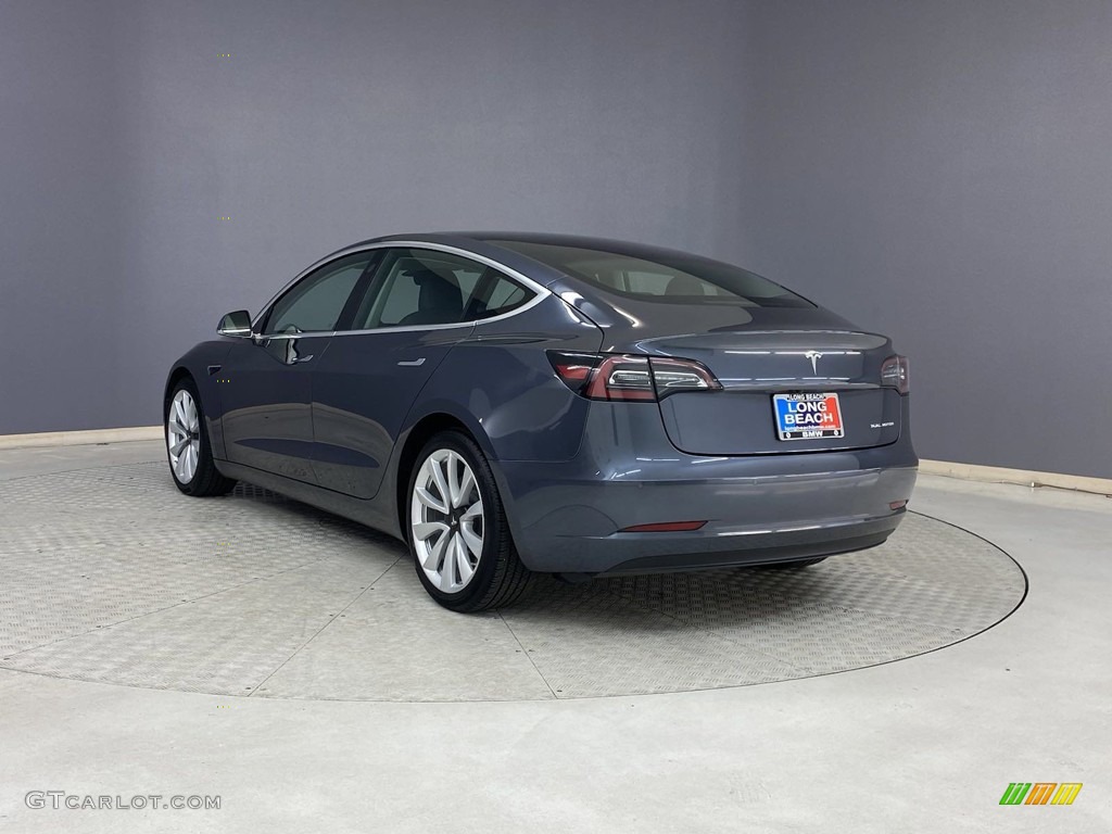 2020 Model 3 Long Range - Midnight Silver Metallic / Black photo #3