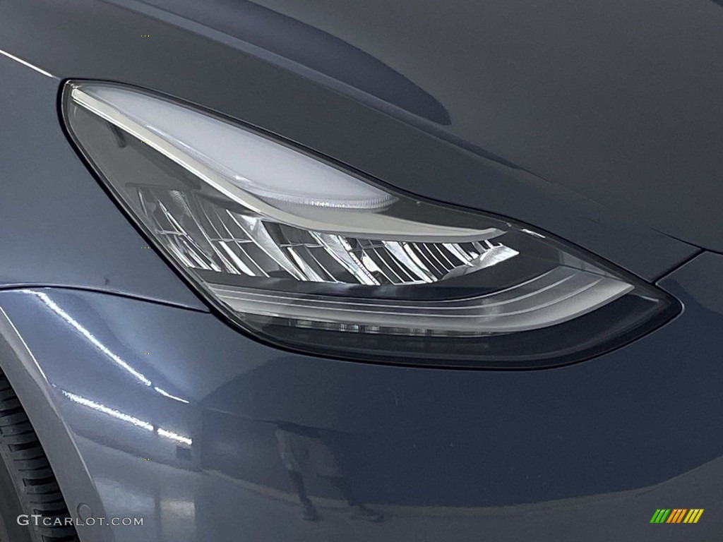 2020 Model 3 Long Range - Midnight Silver Metallic / Black photo #6
