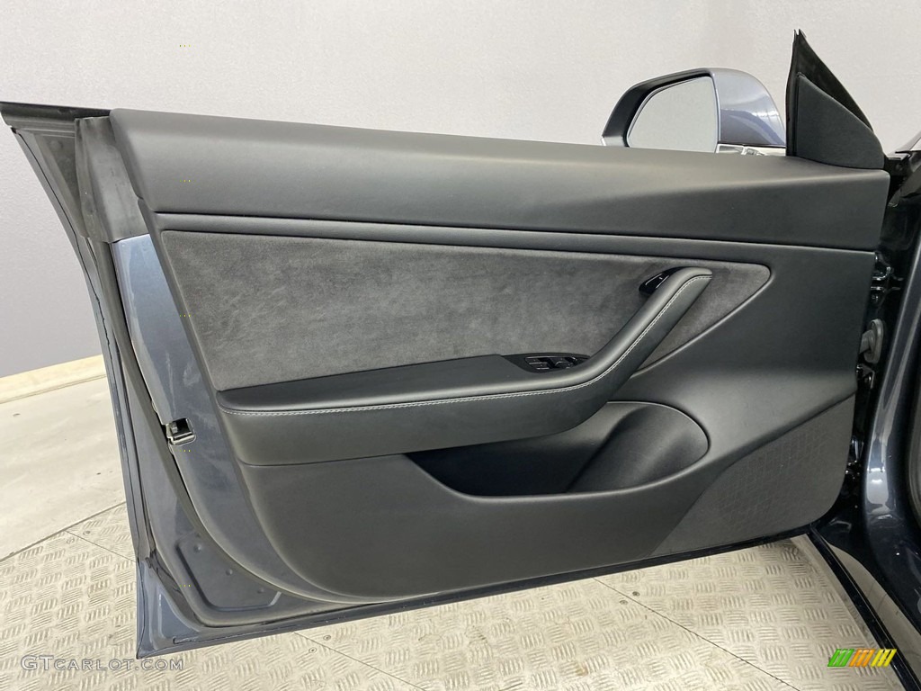 2020 Model 3 Long Range - Midnight Silver Metallic / Black photo #12