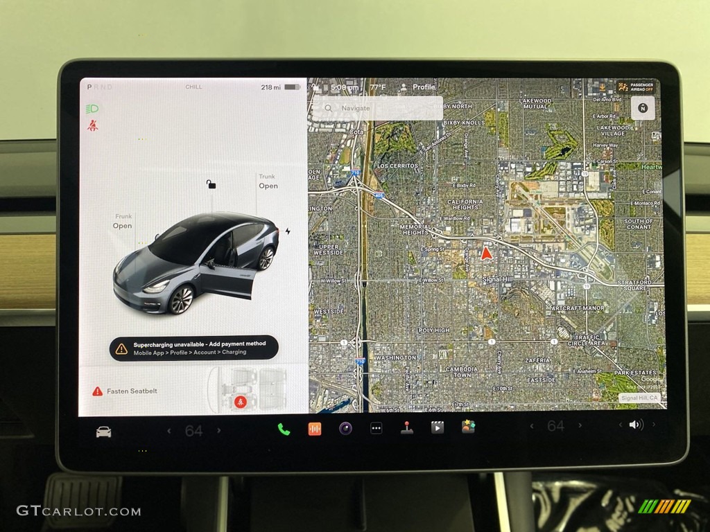 2020 Model 3 Long Range - Midnight Silver Metallic / Black photo #23