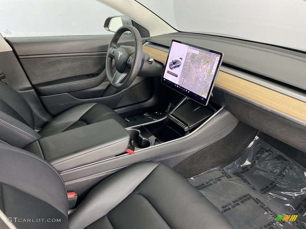 Black Interior 2020 Tesla Model 3 Long Range Photo #146429813