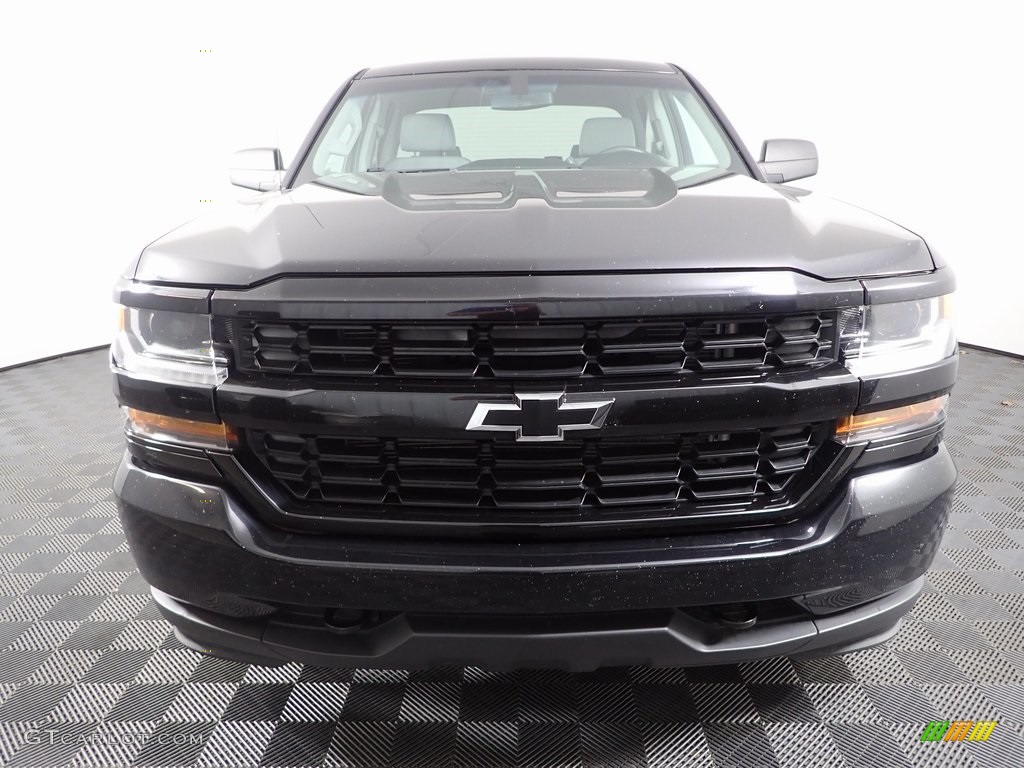 2016 Silverado 1500 WT Double Cab 4x4 - Black / Dark Ash/Jet Black photo #4