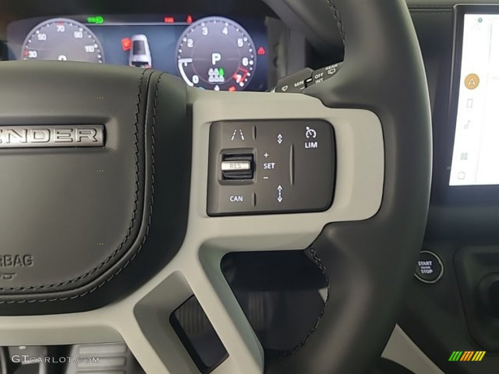 2023 Land Rover Defender 130 X-Dynamic SE Ebony Steering Wheel Photo #146430361