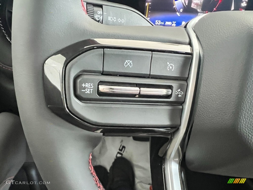 2023 Chevrolet Colorado Z71 Crew Cab 4x4 Jet Black/Adrenaline Red Steering Wheel Photo #146430413