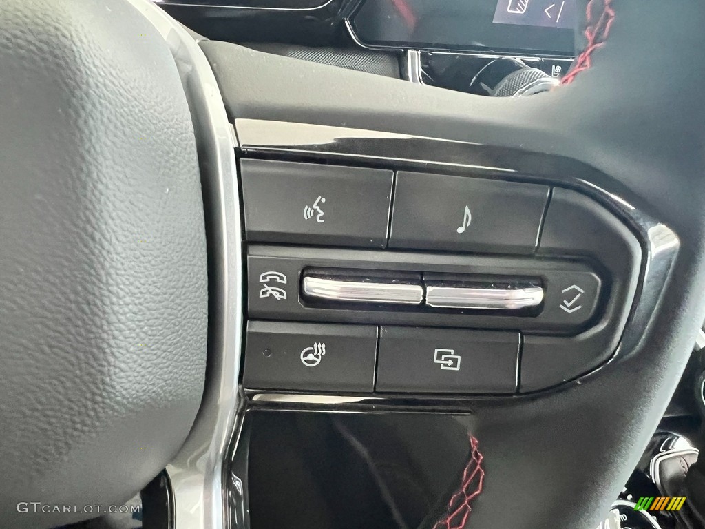 2023 Chevrolet Colorado Z71 Crew Cab 4x4 Jet Black/Adrenaline Red Steering Wheel Photo #146430436