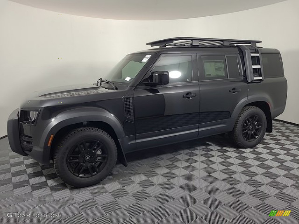 Santorini Black Metallic 2023 Land Rover Defender 130 SE Exterior Photo #146430658