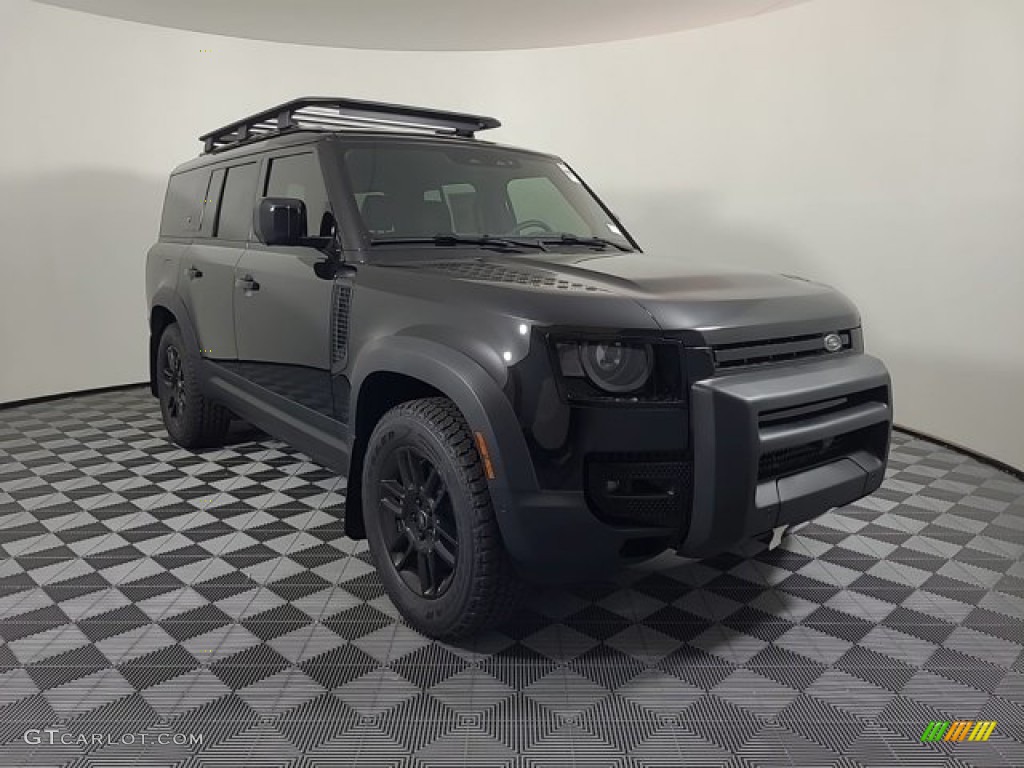Santorini Black Metallic 2023 Land Rover Defender 130 SE Exterior Photo #146430780