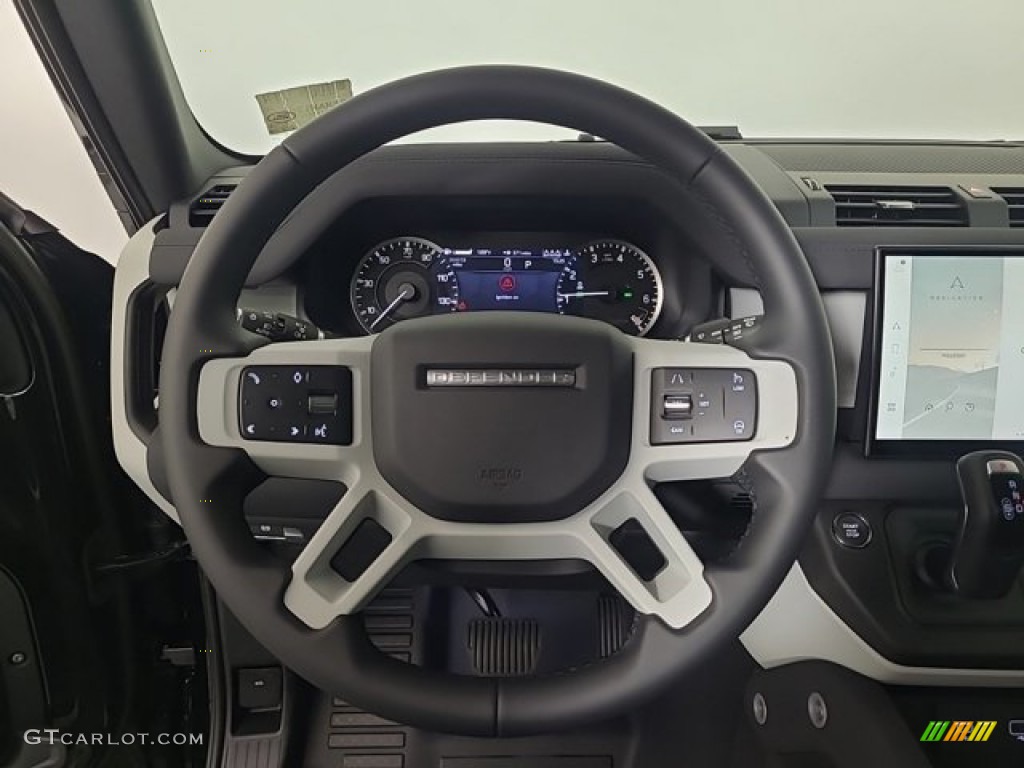 2023 Land Rover Defender 130 SE Ebony Steering Wheel Photo #146430850