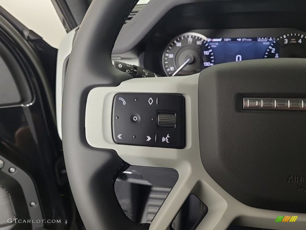 2023 Land Rover Defender 130 SE Ebony Steering Wheel Photo #146430870