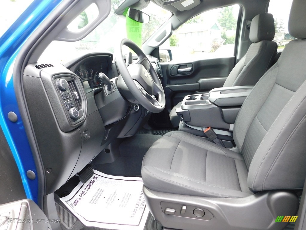 Jet Black Interior 2024 Chevrolet Silverado 1500 Custom Crew Cab 4x4 Photo #146432030