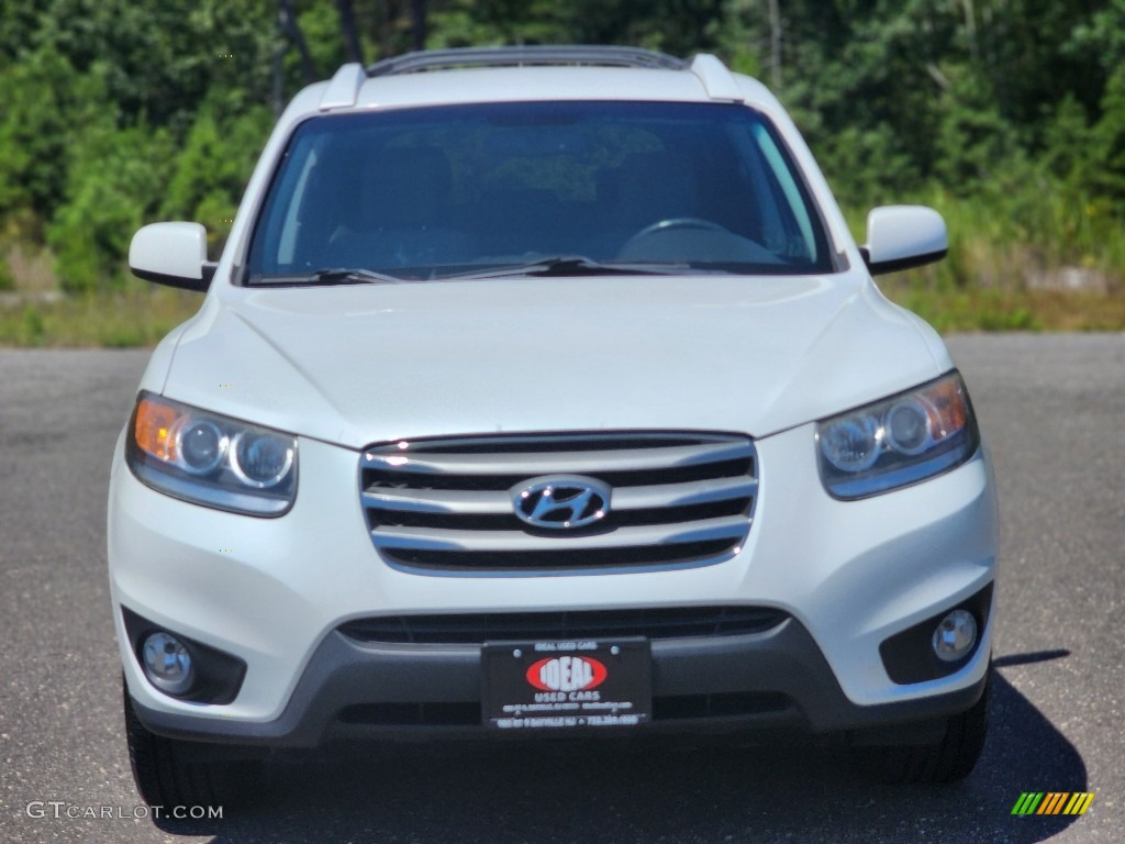 2012 Santa Fe SE V6 - Glacier White / Gray photo #3