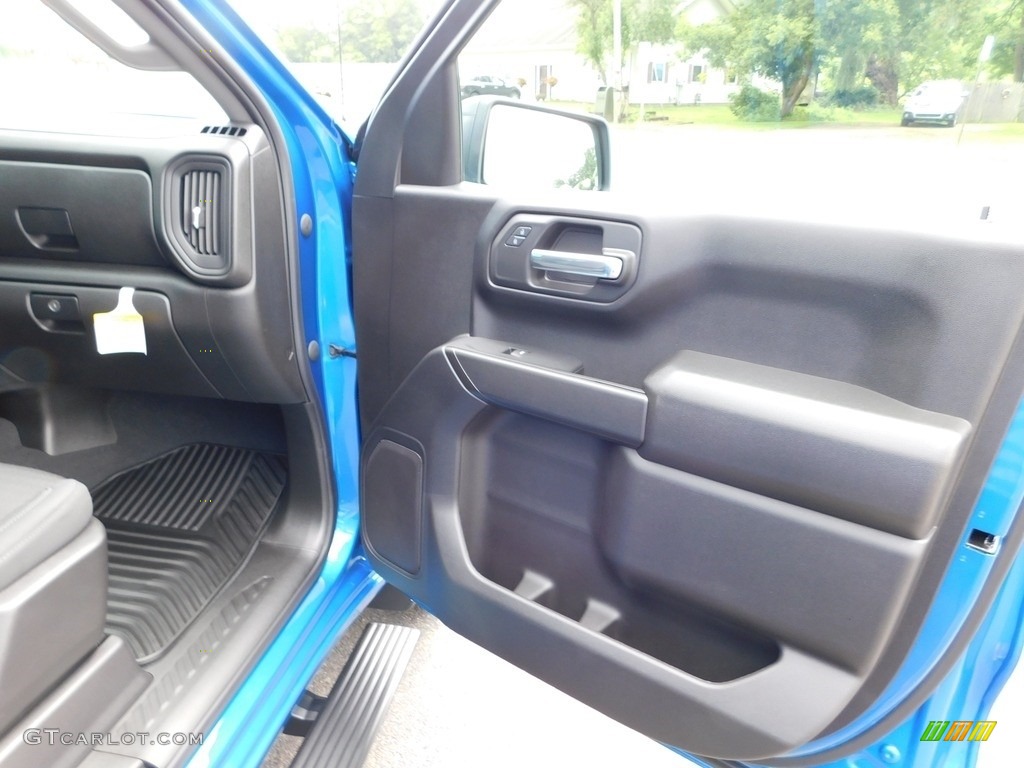 2024 Chevrolet Silverado 1500 Custom Crew Cab 4x4 Jet Black Door Panel Photo #146432428
