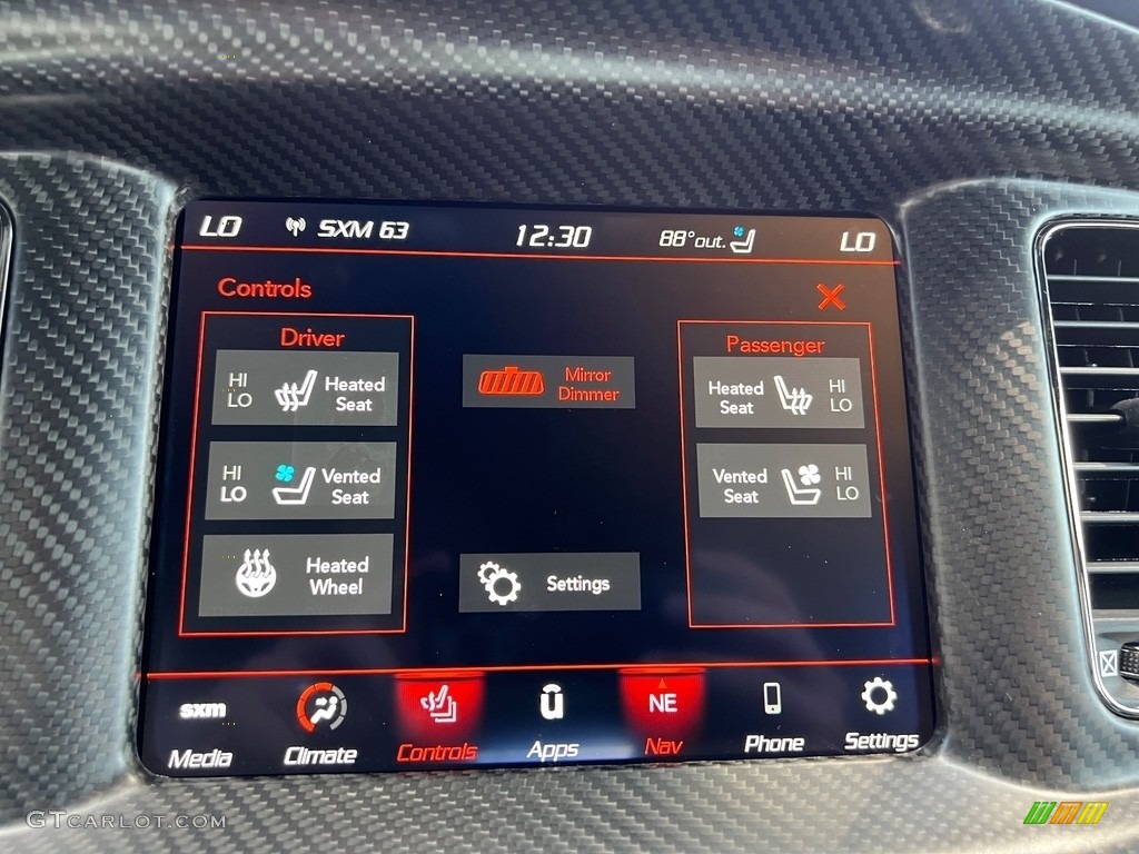 2023 Dodge Charger SRT Hellcat Widebody Jailbreak Controls Photo #146432446