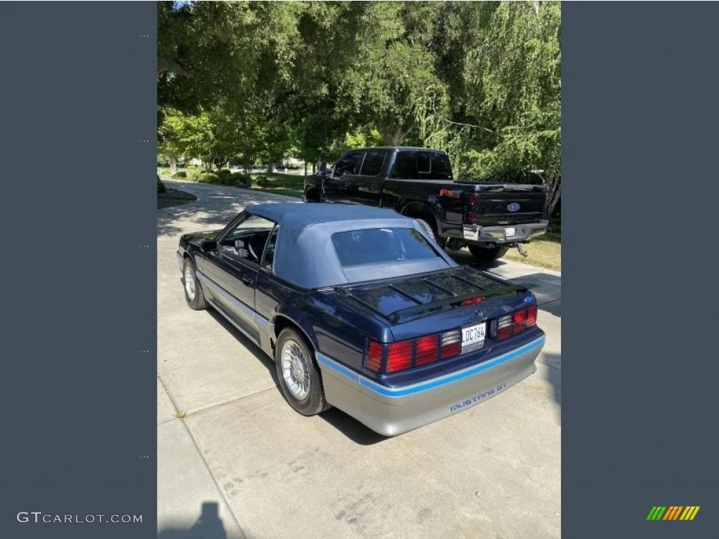 1989 Mustang GT Convertible - Deep Shadow Blue Metallic / Grey photo #24