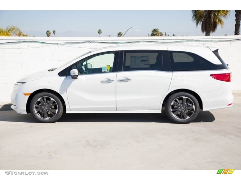Platinum White Pearl 2023 Honda Odyssey Elite Exterior Photo #146433215