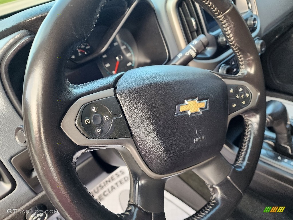 2017 Chevrolet Colorado Z71 Crew Cab 4x4 Jet Black/­Dark Ash Steering Wheel Photo #146433275