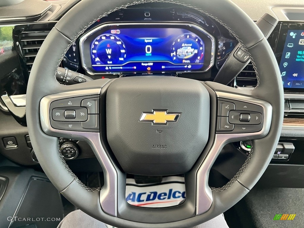 2024 Chevrolet Silverado 3500HD LT Crew Cab 4x4 Chassis Jet Black Steering Wheel Photo #146433984