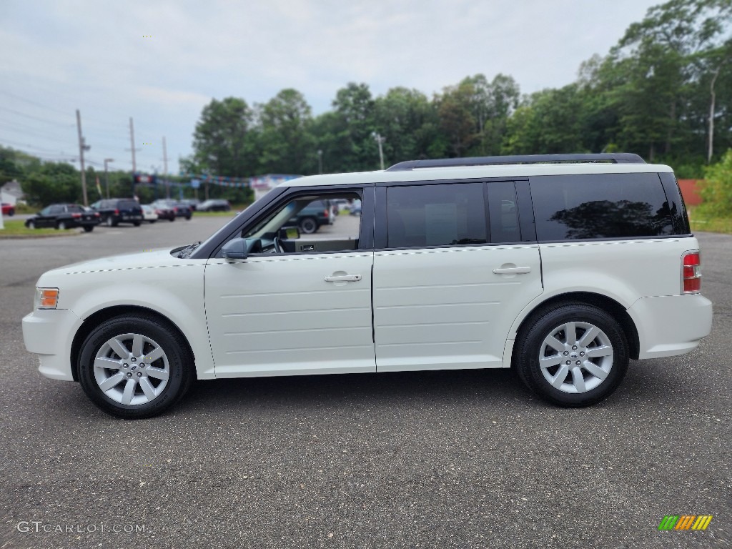 White Suede Clearcoat 2009 Ford Flex SE Exterior Photo #146434342
