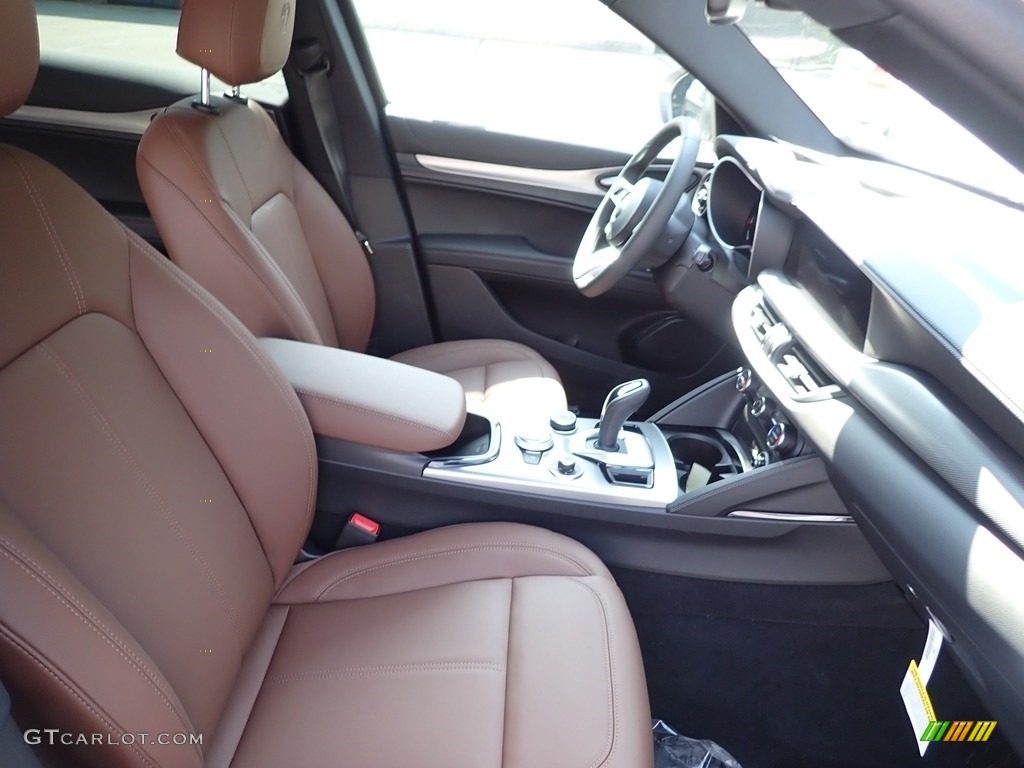 Black/Chocolate Interior 2024 Alfa Romeo Stelvio Ti AWD Photo #146434366