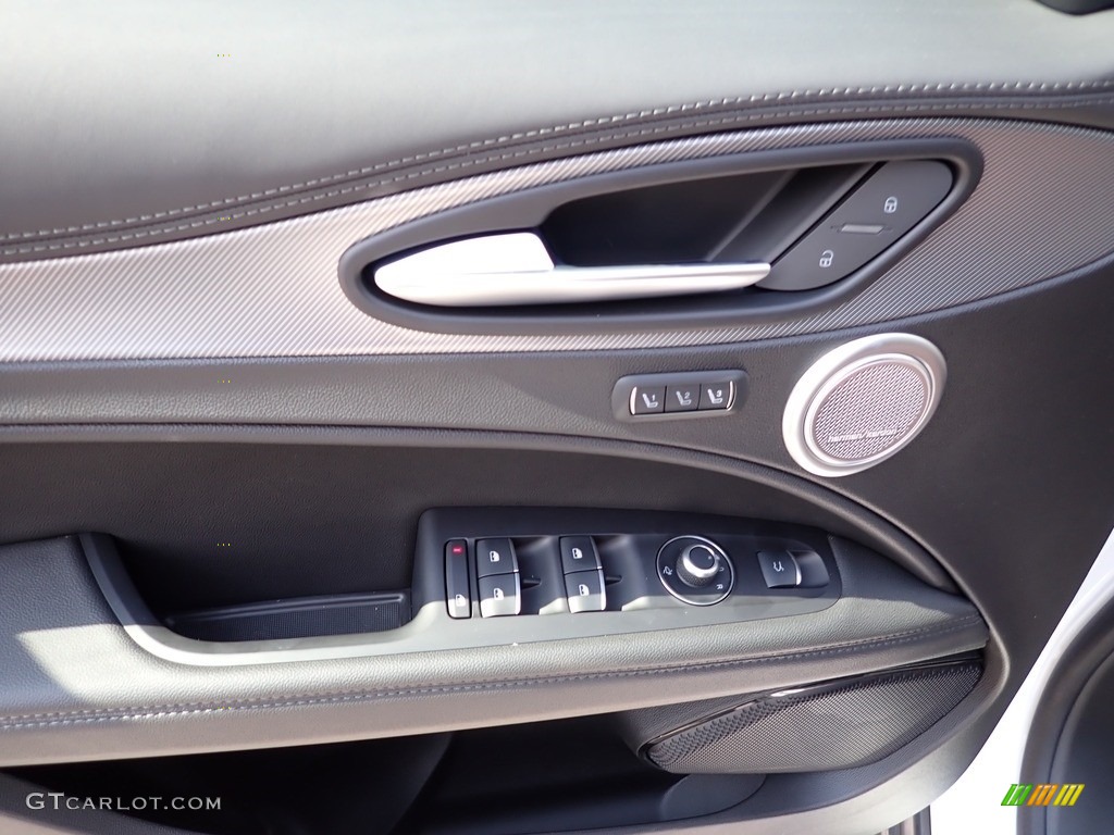 2024 Alfa Romeo Stelvio Ti AWD Black/Chocolate Door Panel Photo #146434462