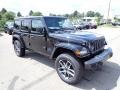 Black 2024 Jeep Wrangler 4-Door Sport S 4xe Hybrid Exterior