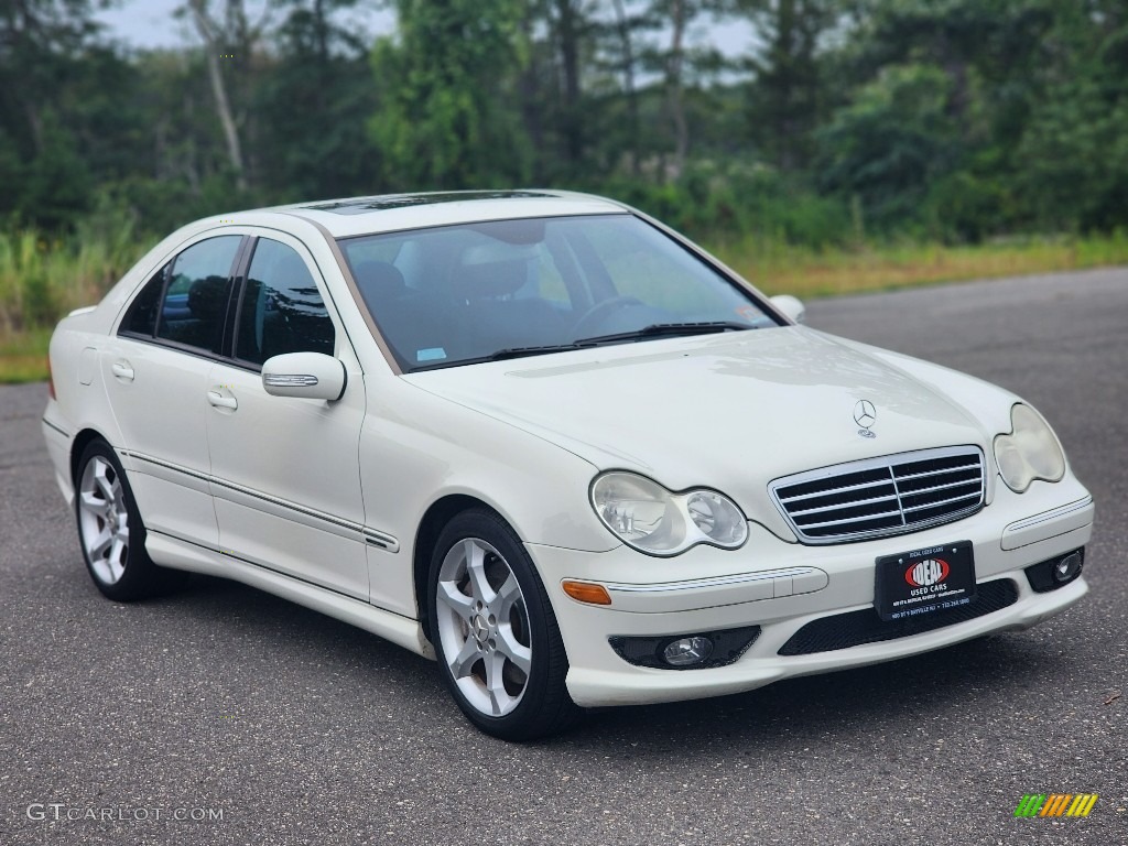 2007 C 230 Sport - Arctic White / Black photo #2