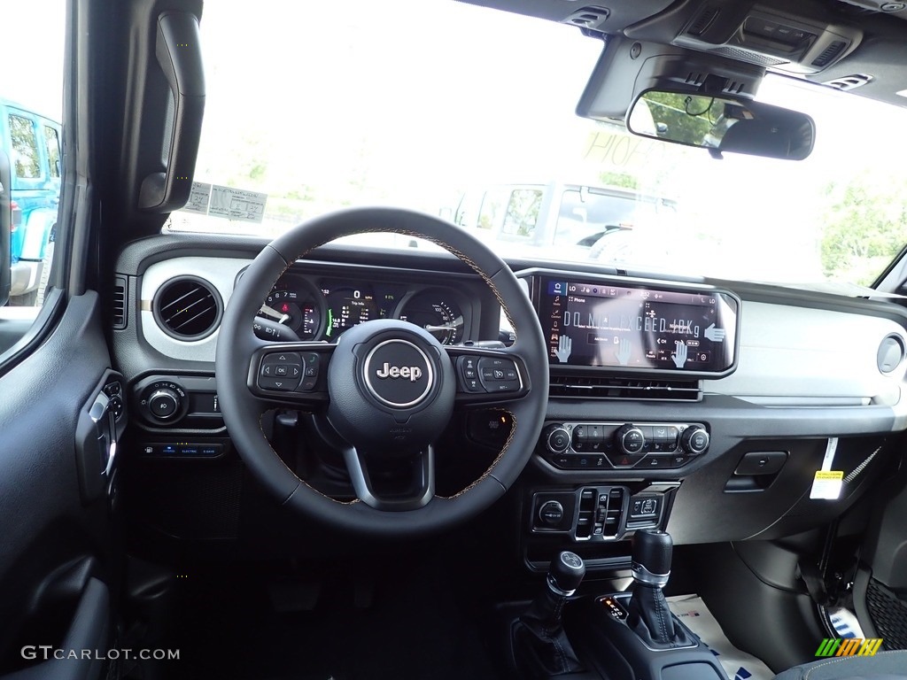2024 Jeep Wrangler 4-Door Sport S 4xe Hybrid Black Dashboard Photo #146435039