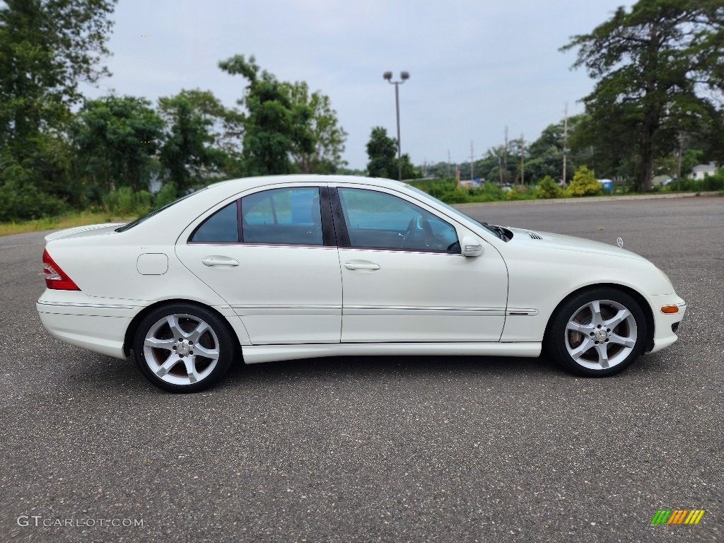 2007 C 230 Sport - Arctic White / Black photo #6
