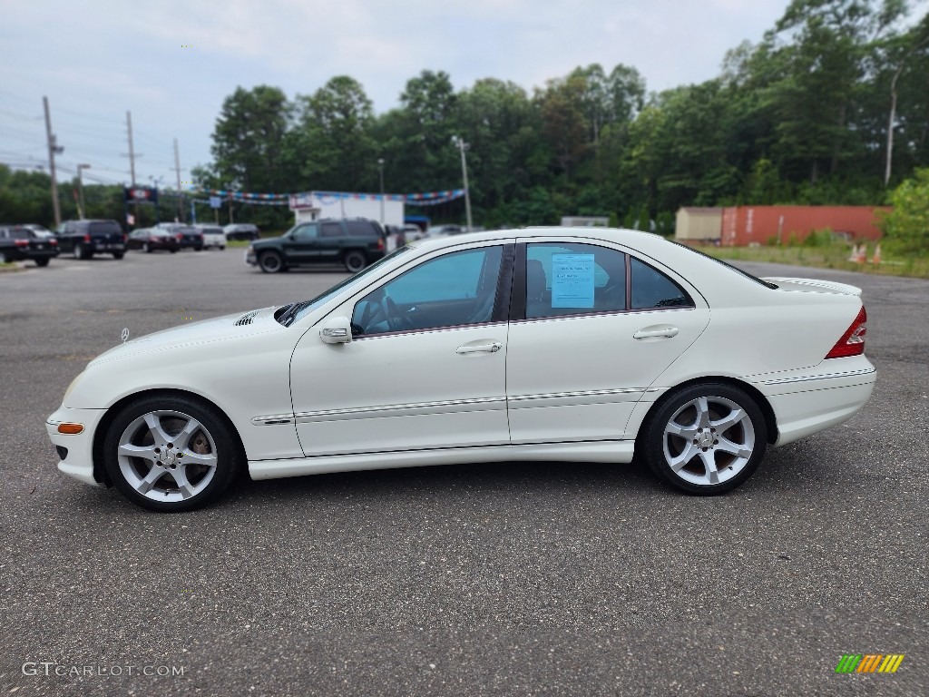 2007 C 230 Sport - Arctic White / Black photo #8